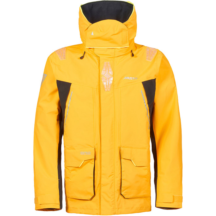 2024 Musto Mens BR2 Offshore Jacket & Salopette Combi Set - Yellow / Navy